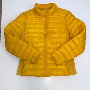 Ci Sono Golden Mustard Quilted Puffer Jacket